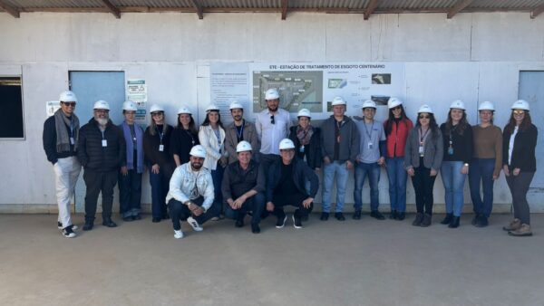 Comitê de Bacias do Rio Itapocu visita obra da ETE Centenário e acompanha investimentos em saneamento
