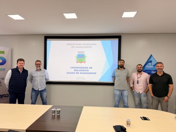 Samae e Águas de Guaramirim promovem troca de experiências técnicas sobre abastecimento de água